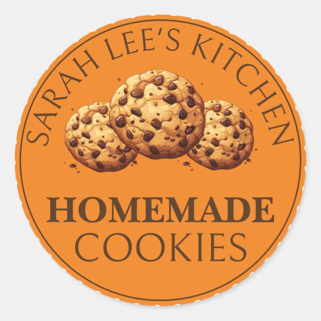 Autocollant Étiquette de cookies maison (Devant)