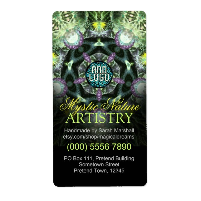 Autocollant Étiquette de Produit d'Art Mystique de (Devant)
