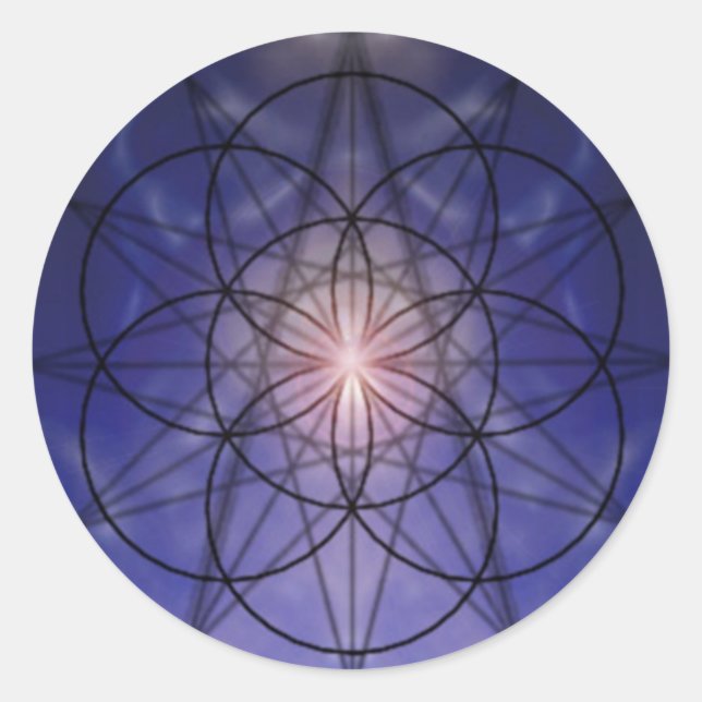 Autocollant étoile bleue (Devant)