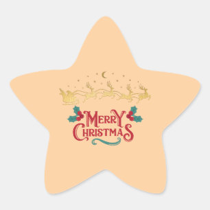 Autocollant Étoile "Magie Noël