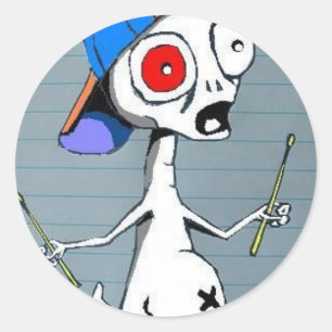 Autocollant étranger de batteur