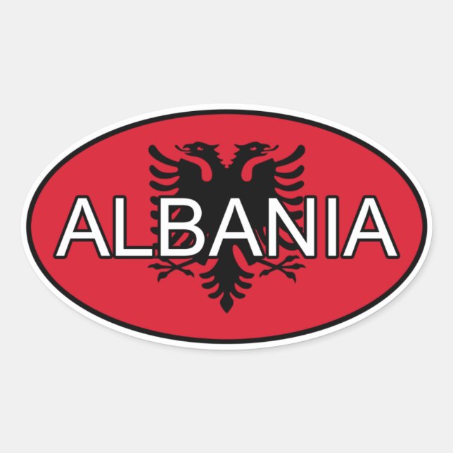 Autocollant Euro Albanie (Devant)