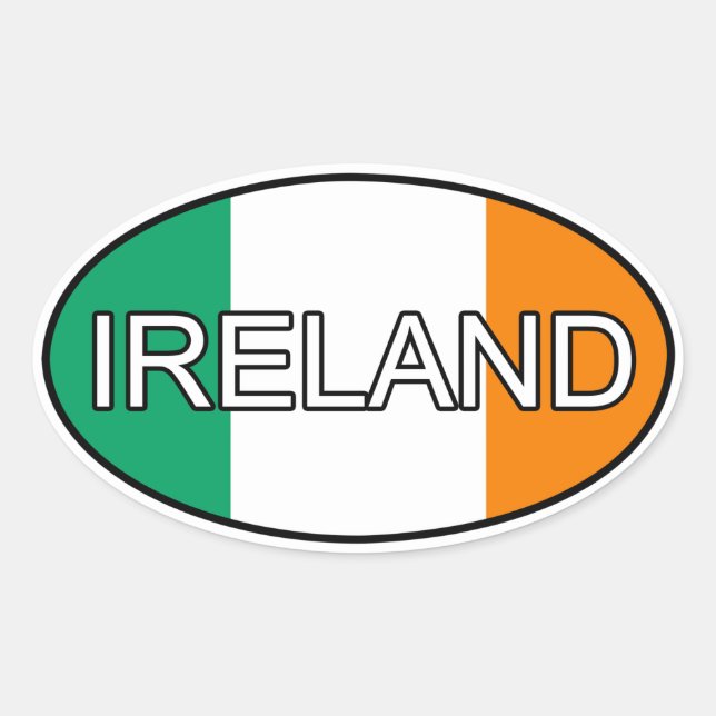 Autocollant Euro Irlande (Devant)