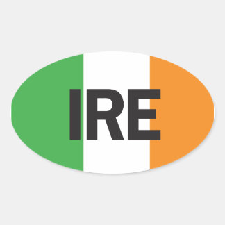 Autocollant Euro Oval Ireland