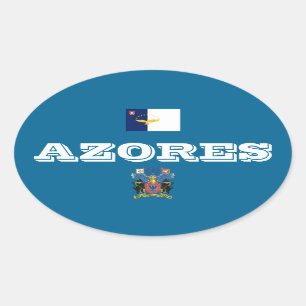 Autocollant européen d'ovale de style des Açores