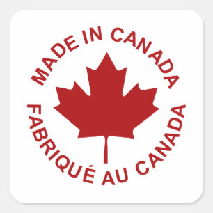 Autocollant Fabriqué Au Canada