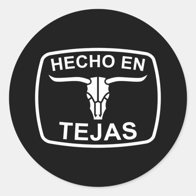 Autocollant fabriqué au Texas (Devant)