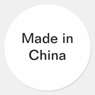 Autocollant fabriqué en Chine