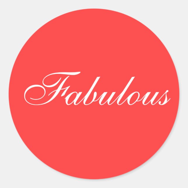 Autocollant fabuleux (Devant)