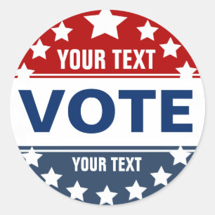 Autocollant fait sur commande de vote