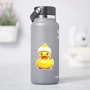 Autocollant fantaisiste de canard en caoutchouc ja