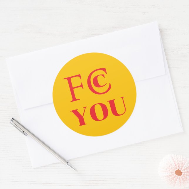 Autocollant FCC YOU (Enveloppe)