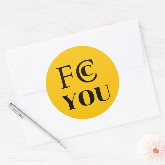 Autocollant FCC YOU (Enveloppe)