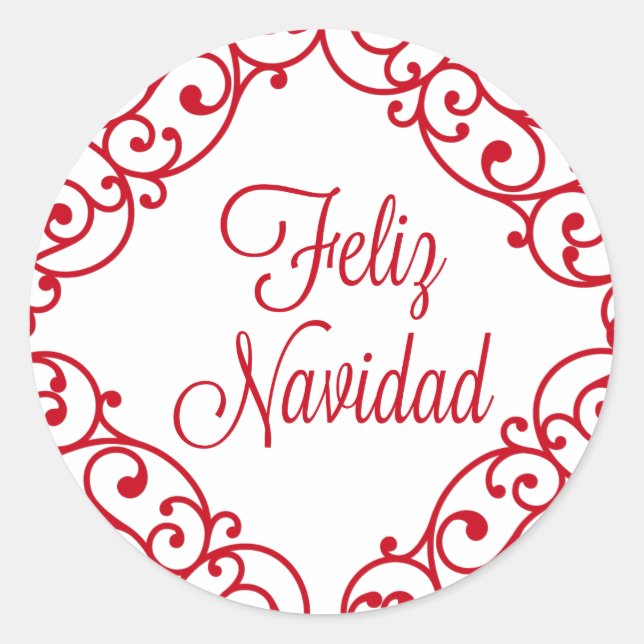 Autocollant Feliz Navidad (Devant)