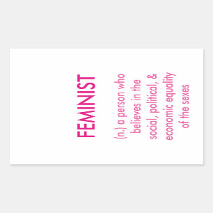 Autocollant féministe