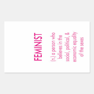 Autocollant féministe