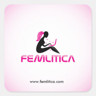 Autocollant Femlitica carré