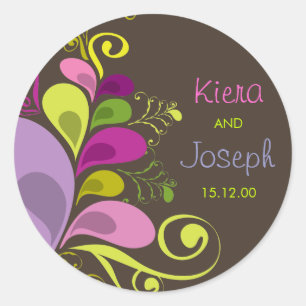 Autocollant Feuille Floral Deco Summer Mariage
