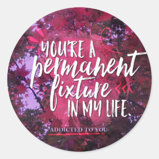 Autocollant fixe permanent