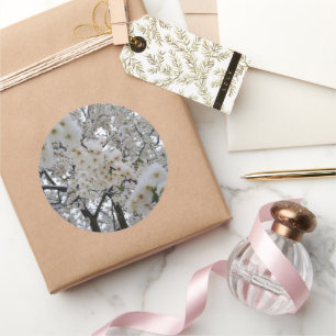 Autocollant Fleur enneigée