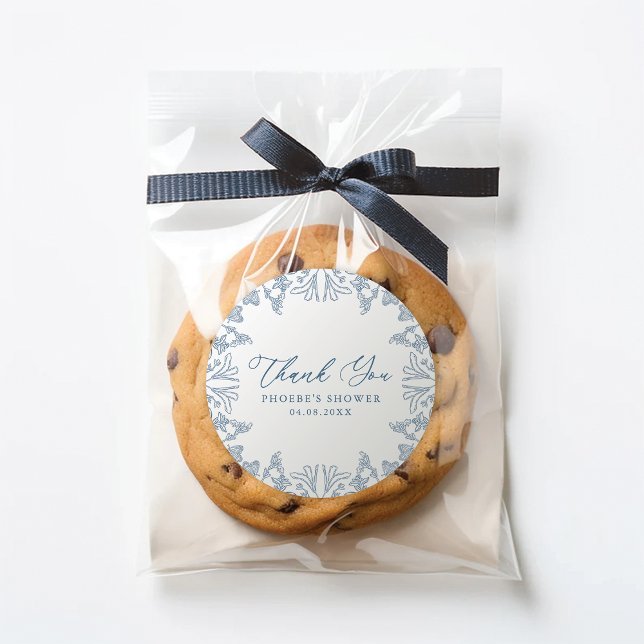 Autocollant Fleur Mariée Française Blue Chinoiseri (Créateur téléchargé)