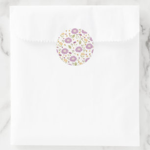Autocollant floral