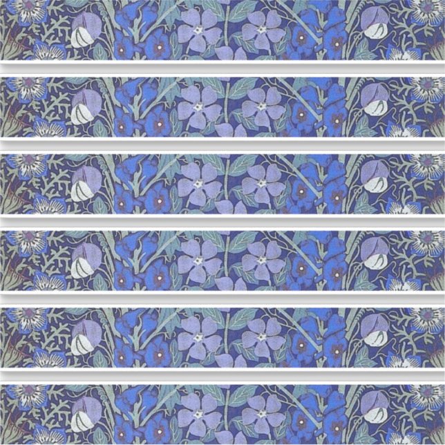 Autocollant floral bleu (Devant)