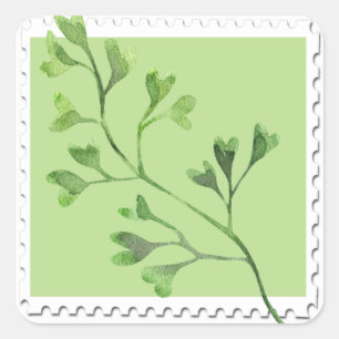 Autocollant floral de la Ferne de Maidenhair