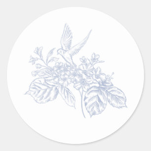 Autocollant floral en chinoiserie de Prairie de po