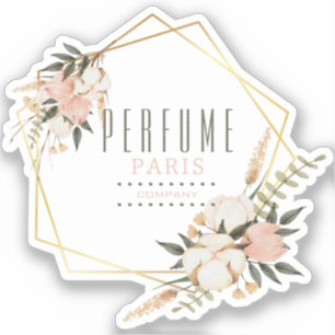 Autocollant floral Étiquette personnalisé