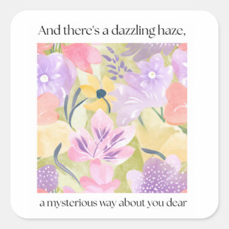 Autocollant floral Lover