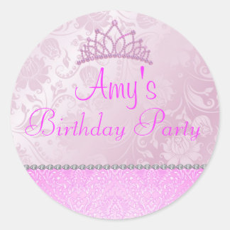 Autocollant floral Princesse rose