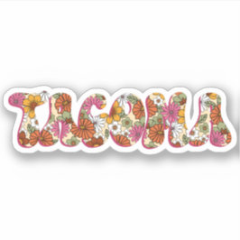 Autocollant Floral Tacoma City