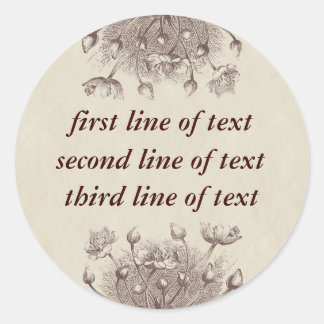 Autocollant Floral Vintage