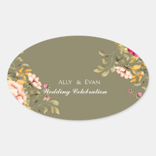 Autocollant Flower Custom Size & Name