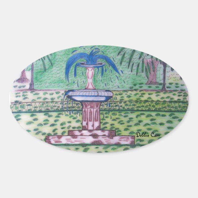 Autocollant Forsyth Park-oval (Devant)