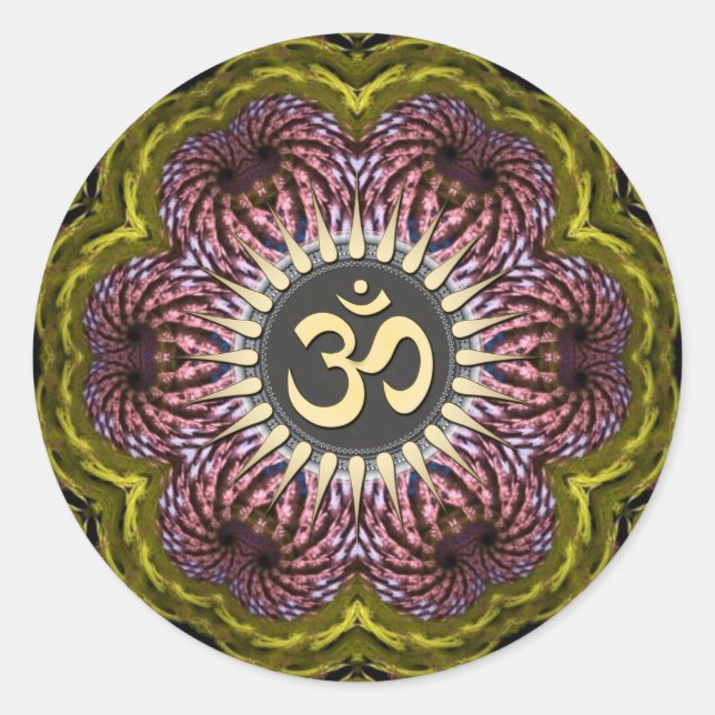 Autocollant Fractal Flower Art Spirituel (Devant)