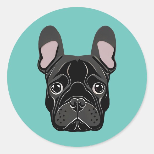 Autocollant français Bulldog (Devant)