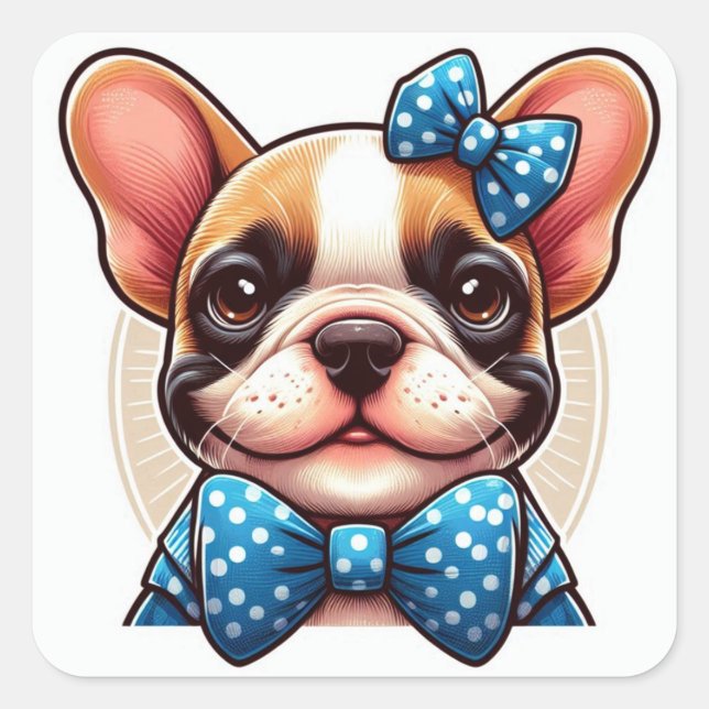 Autocollant français Bulldog (Devant)