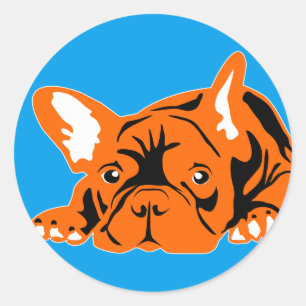Autocollant français Bulldog à l'intérieur