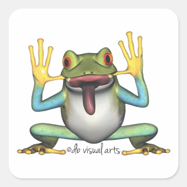 Autocollant Funny Frog (Devant)