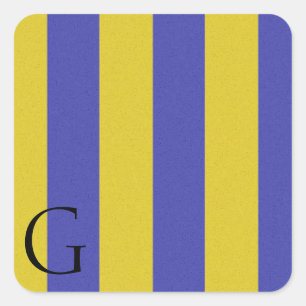 Autocollant G d'alphabet de drapeau de signal