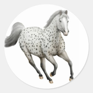 Autocollant galopant de cheval d'Appaloosa de