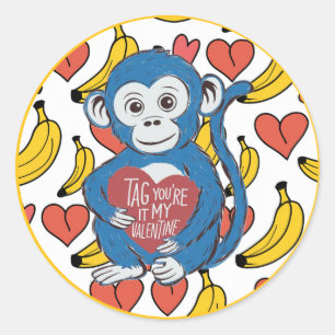 Autocollant Gorilla Valentines