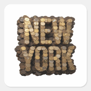 Autocollant graphique Bold Gold NEW YORK