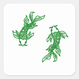 Autocollant Green Pisces Flowcrest – Eau naturelle