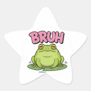 Autocollant Grenouille Bruh Mignon Grenouille Impa