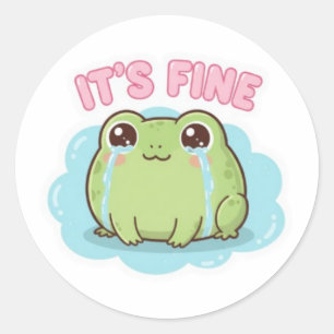 Autocollant Grenouille C'est Bien Mignon Grenouill