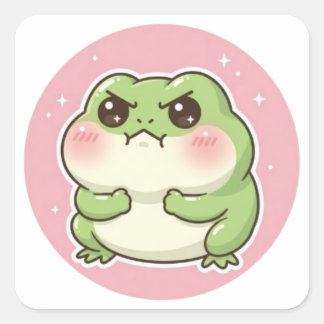 Autocollant Grenouille En Colère Drôle Mémé Grenou