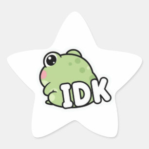 Autocollant Grenouille IDK Mignon Grenouille Minim